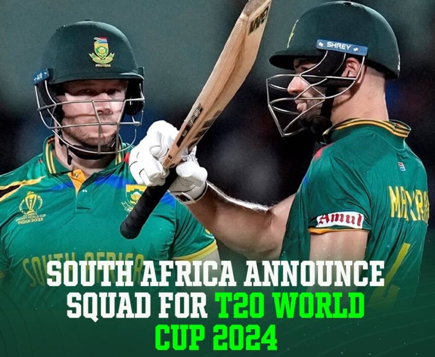 South Africa's Squad for the T20 World Cup 2024