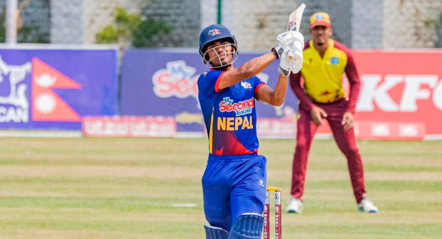 Rohit Paudel smashed 3rd Consecutive Half-century against West Indies