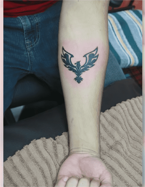  Ranveer Allahbadia Tattoo of Phoenix Bird in Left Hand