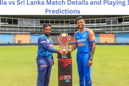 Sri Lanka and India are set to lock horns today in the first match of the 3-match T20I series IND vs Sl. India's tour of Sri Lanka after the victorious World Cup campaign will feature 3 T20i and 3 ODI matches. The second match will be played on July 28 while 3rd T20I match will be played on 30 July. The match India vs Sri Lanka today will be played at Pallekele International Cricket Stadium. Match Details IND vs SL Time(Indian)19:15VenuePallekele International Stadium India SkipperSurya Kumar YadavSri Lanka SkipperCharith Asalanka India Head Coach Gautam Gambhir Sri Lanka Head Coach Sanath Jayasuriya IND VS SL match details IND vs Sl playing 11 Predictions India Shubman Gill, Yashashvi Jaiswal, Rishabh Pant, Surya Kumar Yadav(C), Rinku Singh, Riyan Parag, Shivam Dube, Washington Sundar Arshdeep Singh, Mohammad Siraj, Ravi Bishnoi, Sri Lanka Avishka Fernando, Charith Asalanka, Kamindu Mendis, Pathum Nissanka, Dashun Shanaka, Wanindu Hasaranga, Kusal Mendis, Dushmantha Chameera, Maheesh Theekshana, Duneeth Wellalage, Matheesha Pathirana IND vs SL Google's Win Prediction According to Google's win predictor, India possessed 71% chance of winning the match while Sri Lanka possesed 29% chance to win the match. Win prediction are based on the previous records, core team strength and head-to-head records and doesnot gurantee the results of the match. What's your prediction on today's India vs Sri lanka match? Comment below... Read more: Scotland defeats Namibia by huge margin of 138 runs