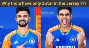 Why did Indian Jersey have only 1 star in the first T20I game?
