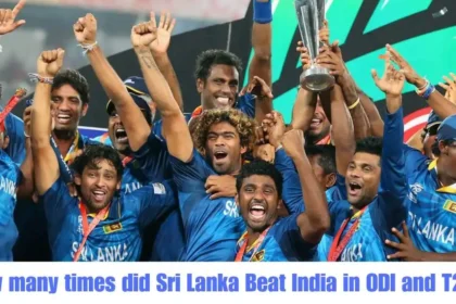 How many times did Sri Lanka beat India?