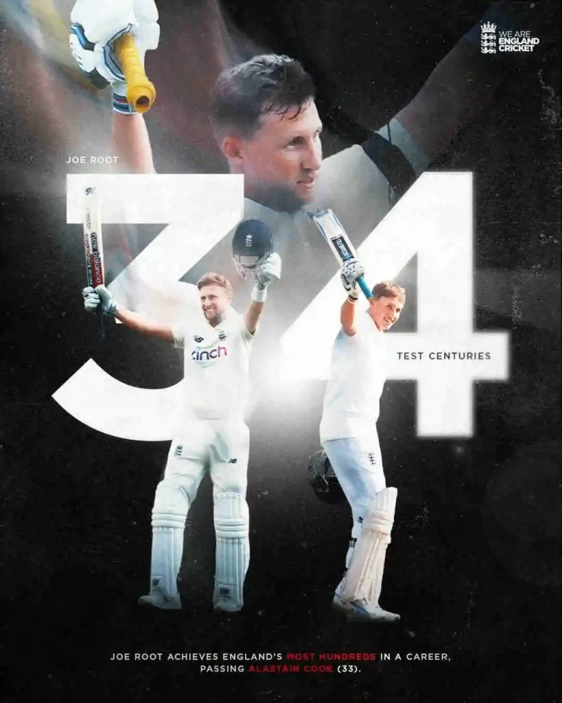 Joe Root 34th Test Century