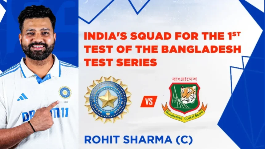 BCCI announced Squad for the First Test match against Bangladesh